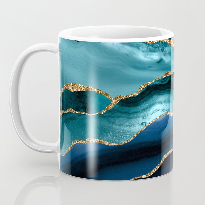 Ocean Blue Mermaid Marble Coffee Mug Gallery Image 3
