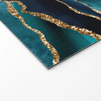 Ocean Blue Mermaid Marble Welcome Mat Gallery Image 2
