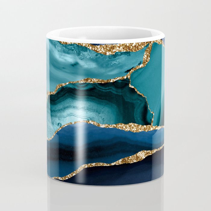 Ocean Blue Mermaid Marble Coffee Mug Gallery Image 4