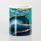 Ocean Blue Mermaid Marble Coffee Mug Gallery Image 4