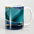 Ocean Blue Mermaid Marble Coffee Mug Gallery Image 1