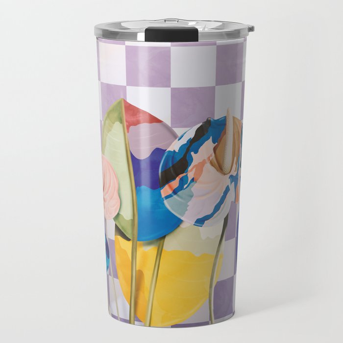 Modern artistic flowery tropical II Travel Mug Gallery Image 1