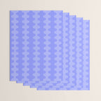 Modern Retro Wavy Ogee A-Go-Go Pop Stripes in Periwinkle Purple Wrapping Paper Gallery Image 3