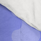 Modern Retro Wavy Ogee A-Go-Go Pop Stripes in Periwinkle Purple Comforter Gallery Image 4