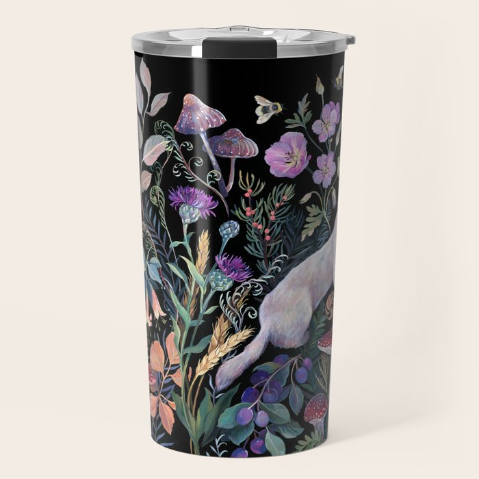 White Ermine Travel Mug Gallery Image 1