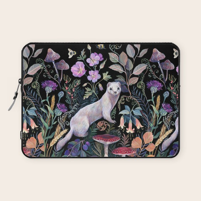 White Ermine Laptop Sleeve Gallery Image 1