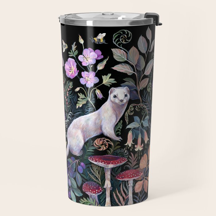 White Ermine Travel Mug Gallery Image 2