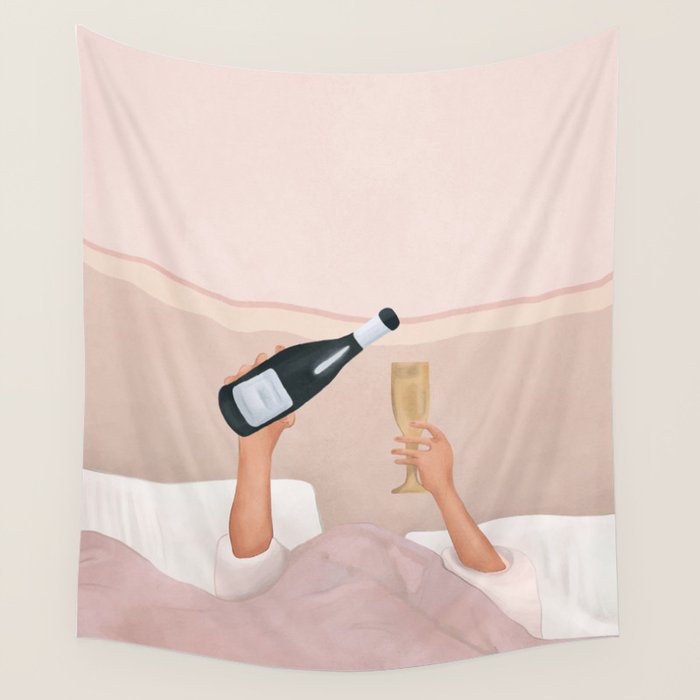 Morning Wine Wall Tapestry Gallery Image 4