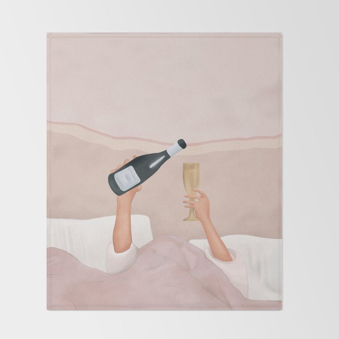 Morning Wine Throw Blanket Gallery Image 2