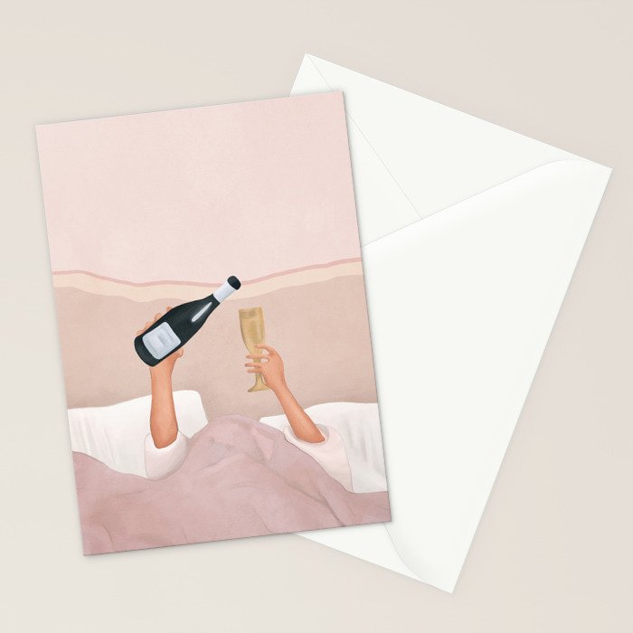 Morning Wine Stationery Card Gallery Image 2