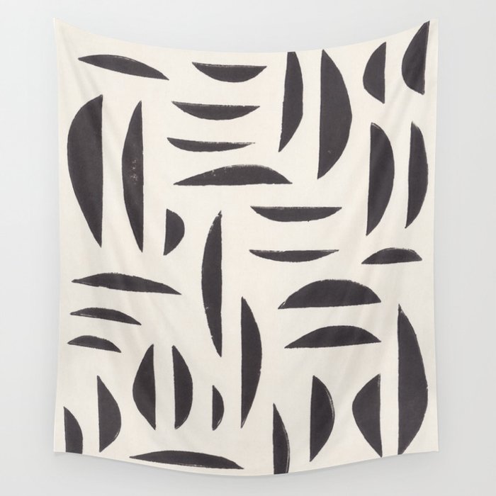Linocut Abstract #4 Wall Tapestry Gallery Image 4