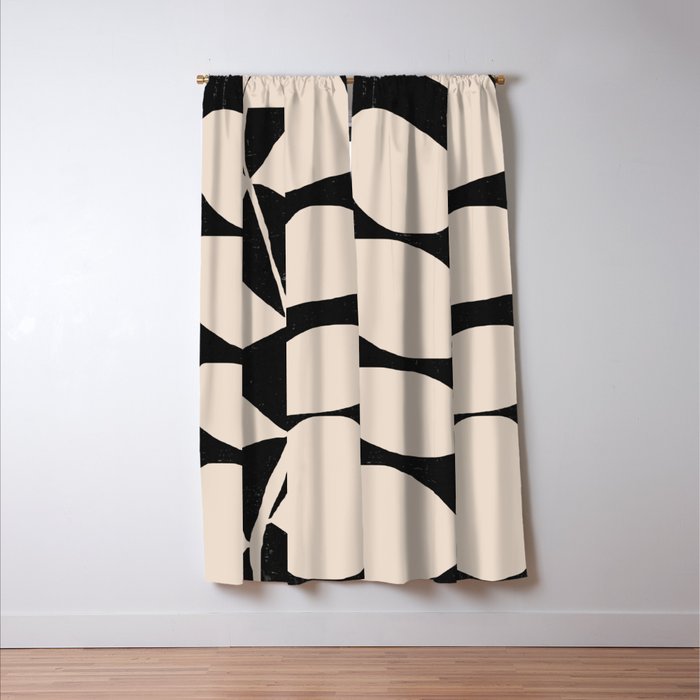 Abstract Minimal -Plant 3/2 Window Curtain Gallery Image 3