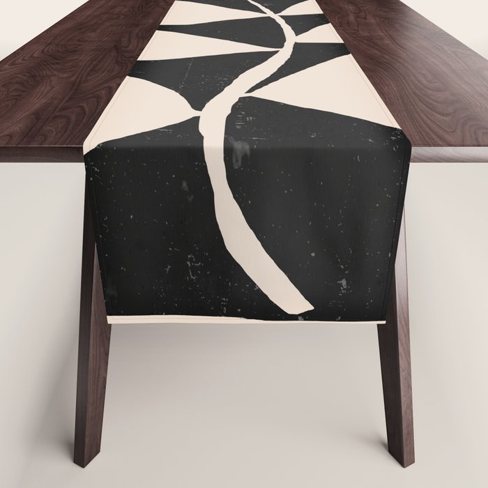 Abstract Minimal -Plant 3/2 Table Runner Gallery Image 1