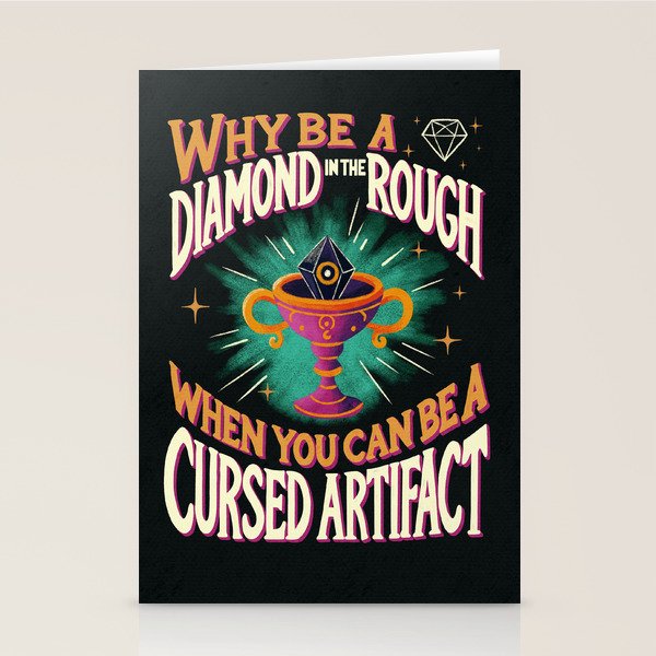 Why Be a Diamond in the Rough Stationery Card Gallery Image 1