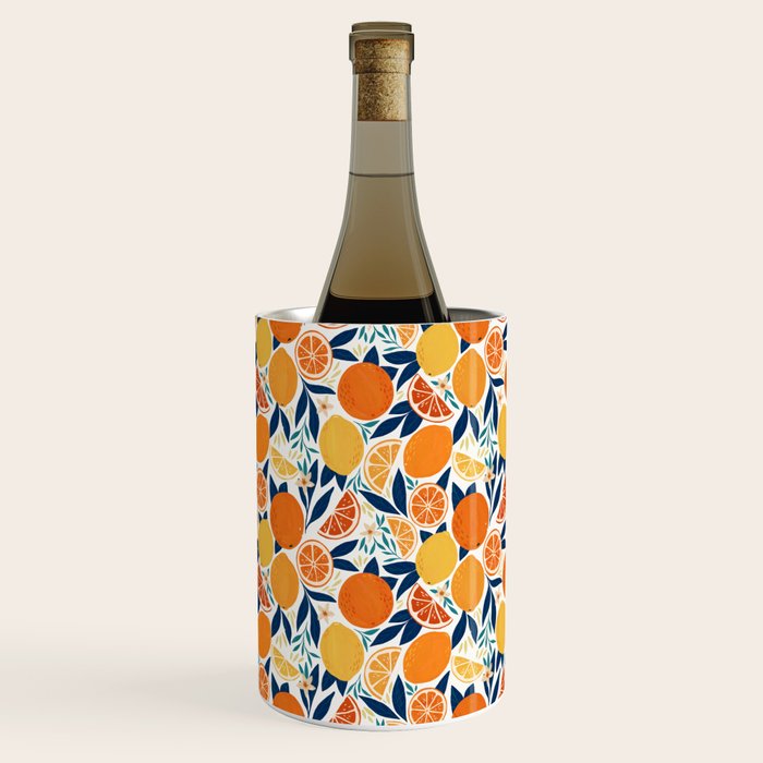 Citrus Fruits - Blue and Orange Wine Chiller Gallery Image 3