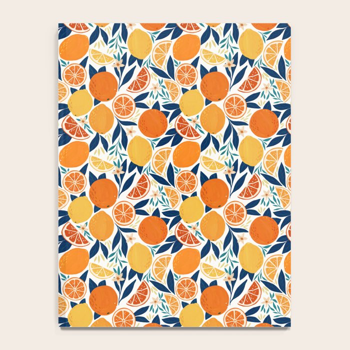 Citrus Fruits - Blue and Orange Notebook Gallery Image 4