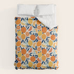 Citrus Fruits - Blue and Orange Comforter Gallery Image 6