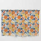 Citrus Fruits - Blue and Orange Wall Hanging Gallery Image 1