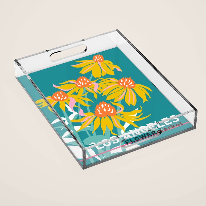 Flower Market Los Angeles Acrylic Tray Gallery Image 1