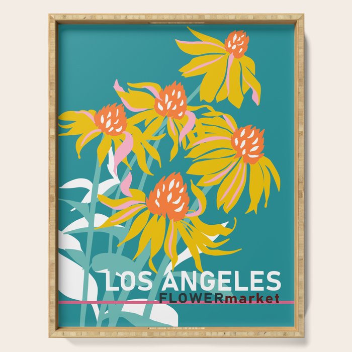 Flower Market Los Angeles Serving Tray Gallery Image 1