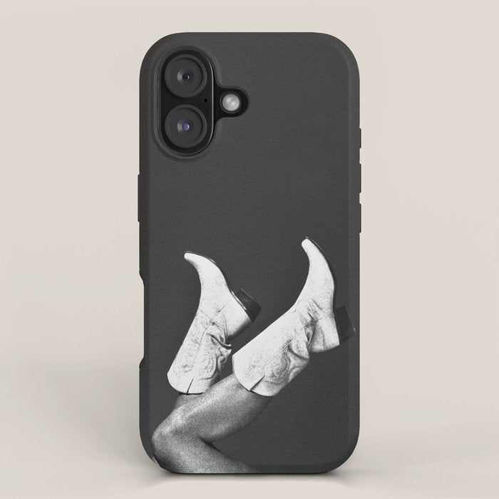 These Boots - Noir / Black & White iPhone Case Gallery Image 1