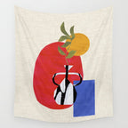 Primary Sun Tribal Vase Wall Tapestry Gallery Image 4