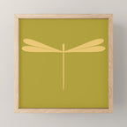 Dragonfly Pattern XV Chartreuse Green Mini Art Print Gallery Image 1