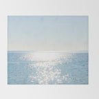 Electric Blue Ocean Throw Blanket Gallery Image 2