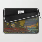 Tom Thomson Poplars by a Lake 1916 Canadian Landscape Artist Laptop Sleeve Gallery Image 2