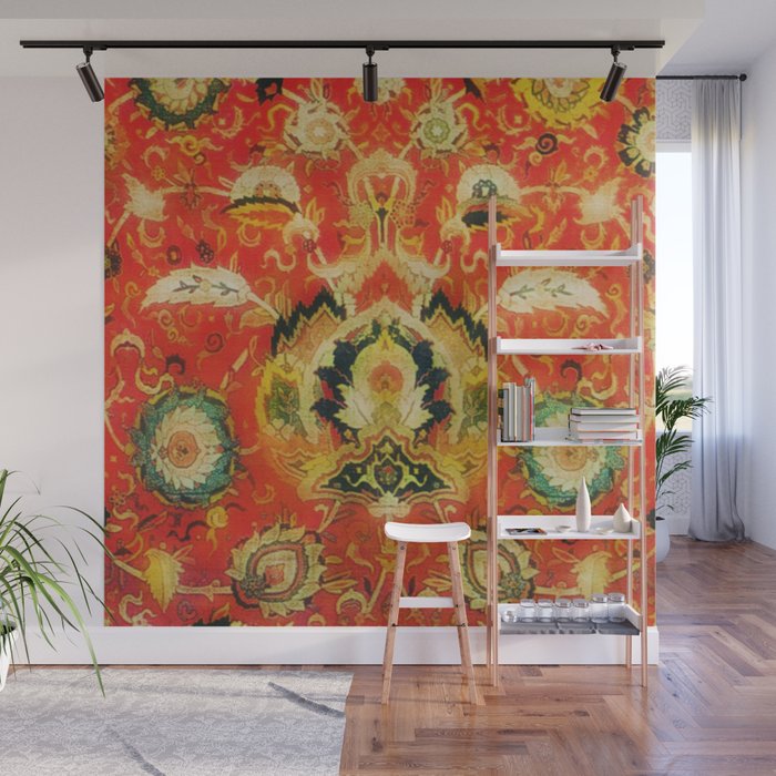 Mashad Antique Persian Rug Print Wall Mural Gallery Image 1