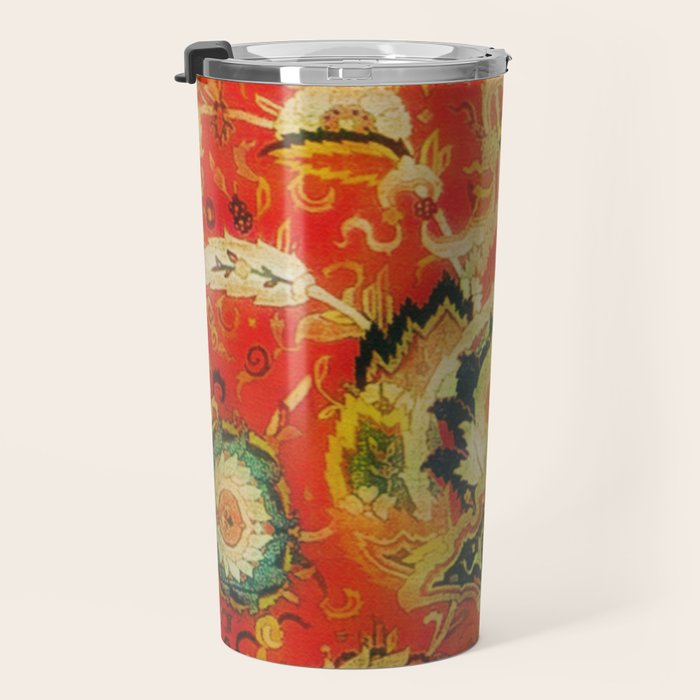 Mashad Antique Persian Rug Print Travel Mug Gallery Image 3