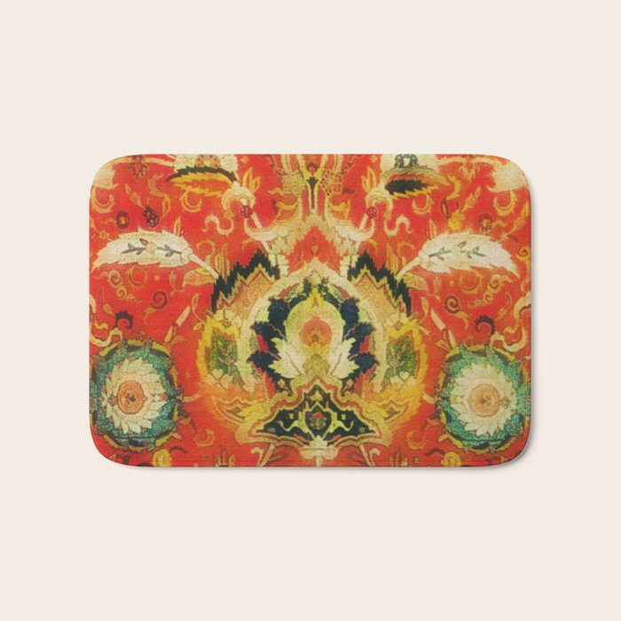 Mashad Antique Persian Rug Print Bath Mat Gallery Image 1