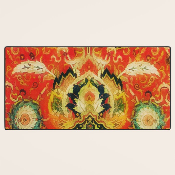 Mashad Antique Persian Rug Print Desk Mat Gallery Image 3