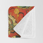 Mashad Antique Persian Rug Print Throw Blanket Gallery Image 3
