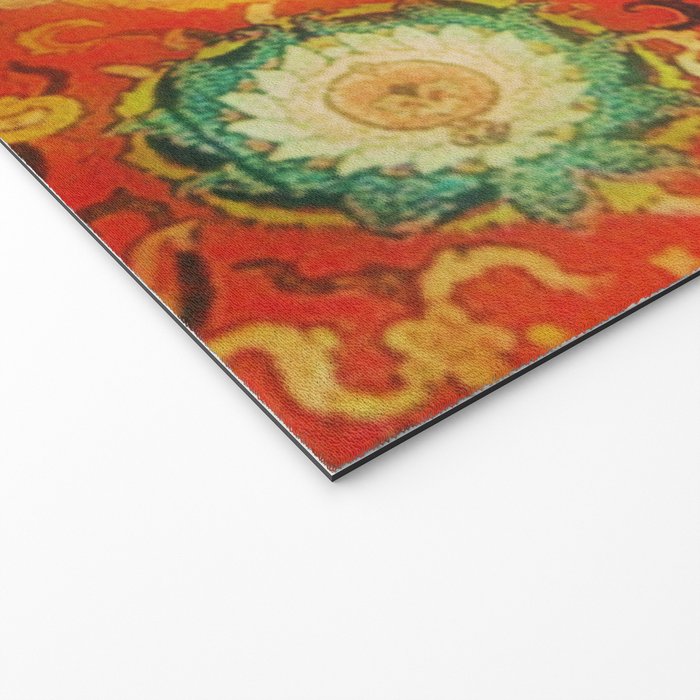 Mashad Antique Persian Rug Print Welcome Mat Gallery Image 2