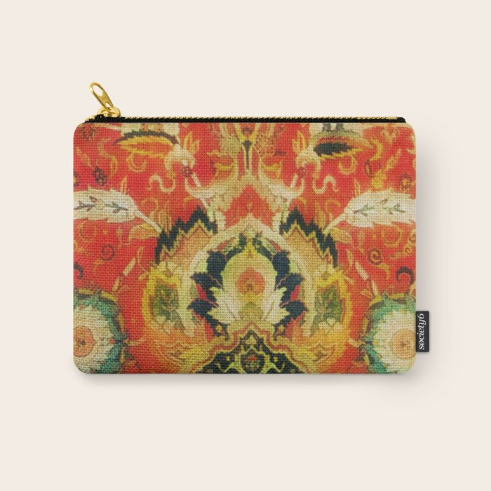 Mashad Antique Persian Rug Print Carry All Pouch Gallery Image 1
