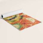 Mashad Antique Persian Rug Print Yoga Mat Gallery Image 2
