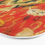 Mashad Antique Persian Rug Print Bath Mat Gallery Image 3
