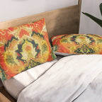 Mashad Antique Persian Rug Print Pillow Sham Gallery Image 2