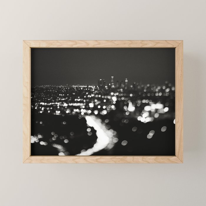 Los Angeles cityscape. L.A. Noir Mini Art Print Gallery Image 1