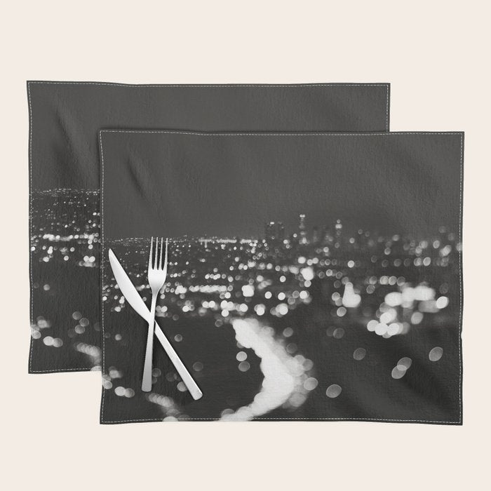 Los Angeles cityscape. L.A. Noir Placemat Gallery Image 1