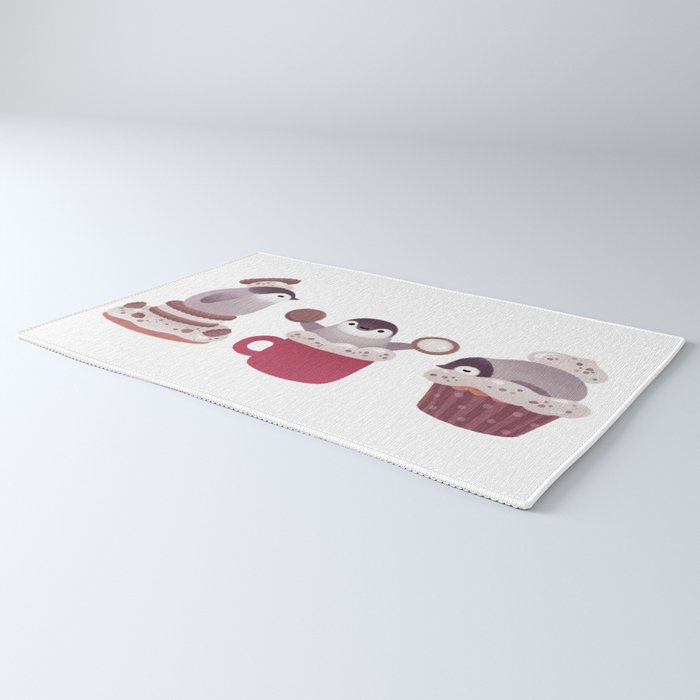 Cookie & cream & penguin Rug Gallery Image 3