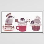 Cookie & cream & penguin Desk Mat Gallery Image 3