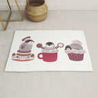 Cookie & cream & penguin Rug Gallery Image 1