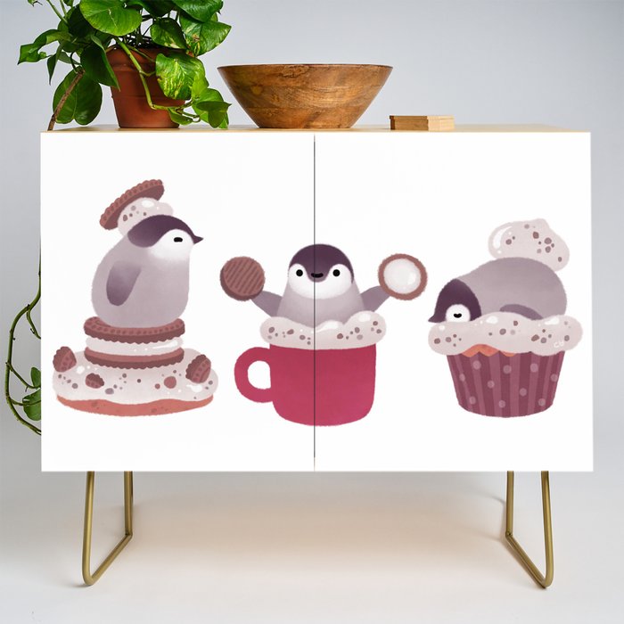 Cookie & cream & penguin Credenza Gallery Image 1