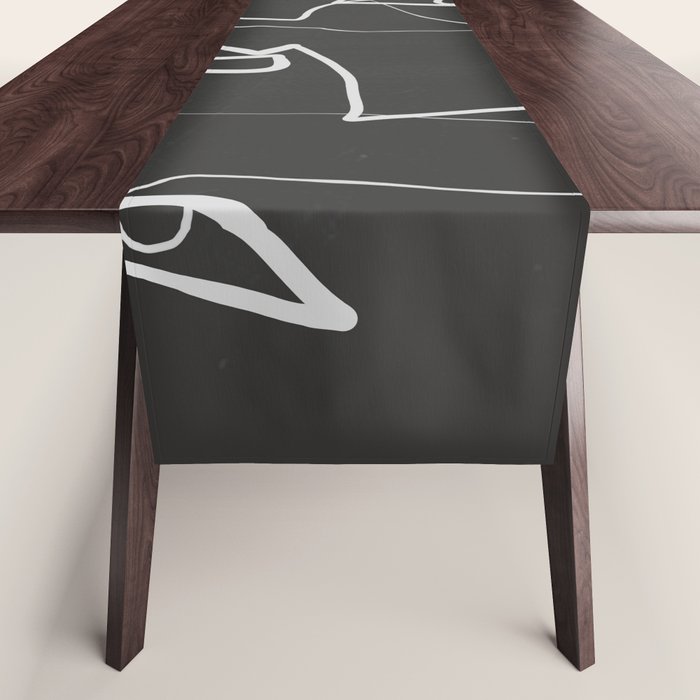 Abstract line art 12-2 Table Runner Gallery Image 1