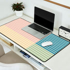 Color Block Line Abstract VII Desk Mat Gallery Image 2