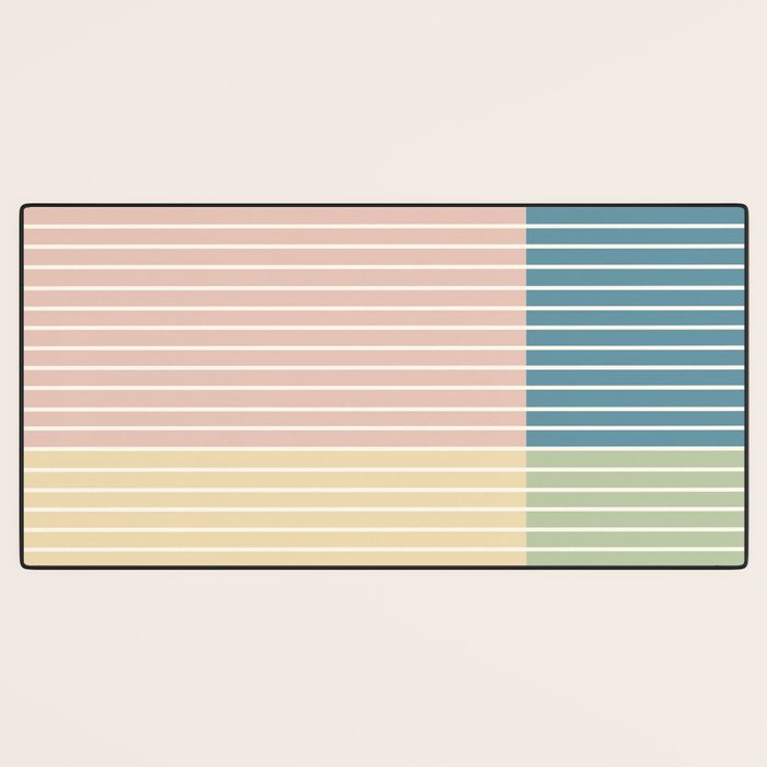 Color Block Line Abstract VII Desk Mat Gallery Image 3