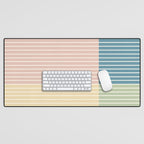 Color Block Line Abstract VII Desk Mat Gallery Image 1