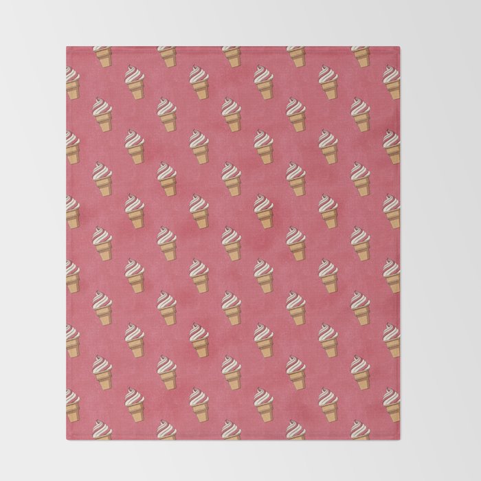 FAST FOOD / Ice Cream - pattern Throw Blanket Gallery Image 2